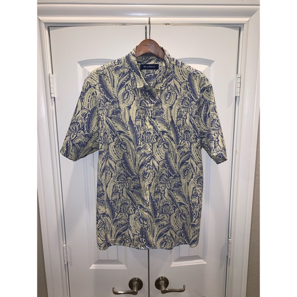 Tommy Bahama Hawaiian Button-Up Camp Shirt - Picture 2 of 5